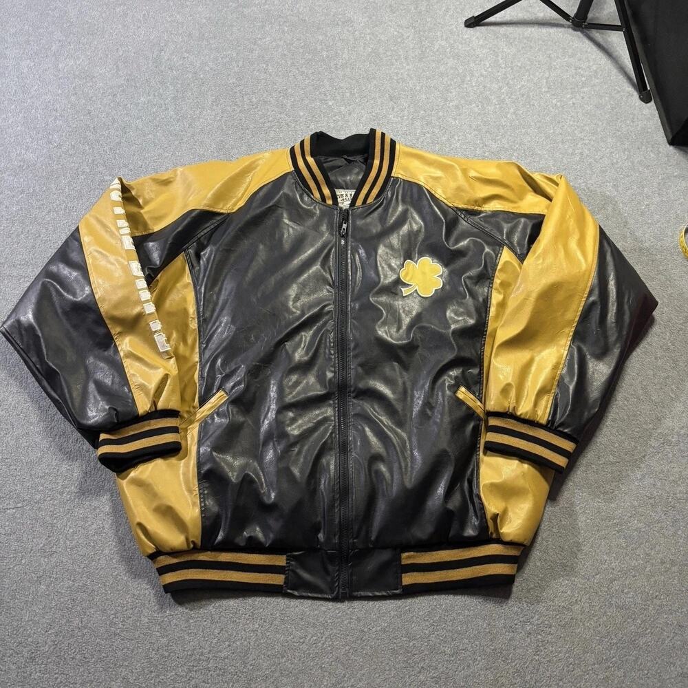Vintage Steve & Barrys Notre Dame Fighting Irish Bomber Varsity Jacket XXL NCAA